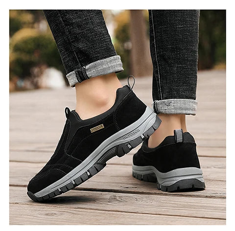 Men's hiking shoes non-slip low-top outdoor leisure sports shoes walking middle-aged and elderly walking shoes large size