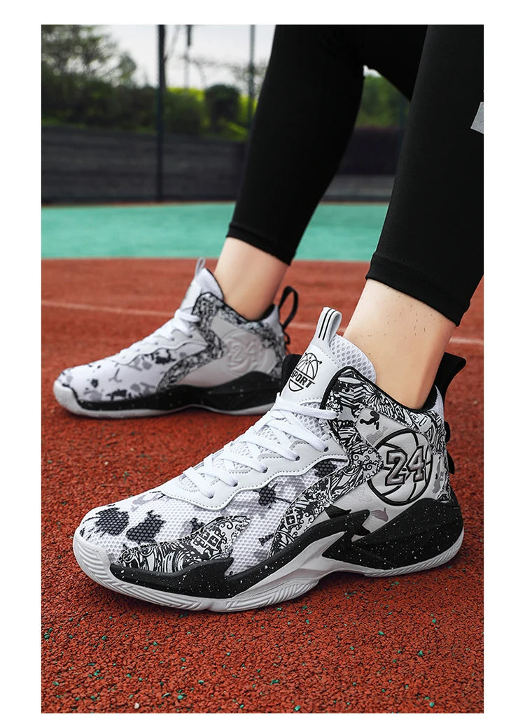 Spring summer basketball shoes for men and women lightweight breathable high-top casual sports shoes for men training shoes