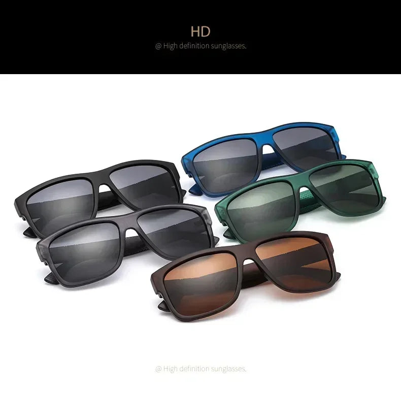 2024 Luxury Brand Polarized Sunglasses Men High-End Outdoor Glasses Fashion Square Driving Eyewear Travel Sun Glasses UV400