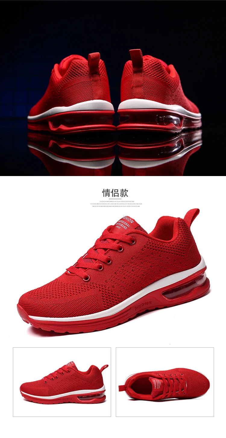 Men's and women's light casual sneakers Breathable mesh surface classic fashion lace-up walking and running shoes sneakers