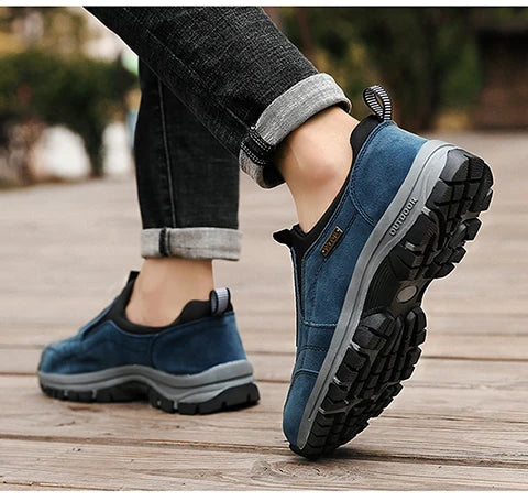 Men's hiking shoes non-slip low-top outdoor leisure sports shoes walking middle-aged and elderly walking shoes large size