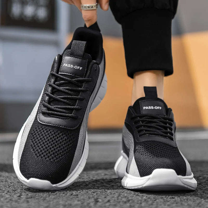 Men's shoes Casual lightweight non-slip fashion sneakers Breathable running shoes Outdoor walking training tennis shoes for men