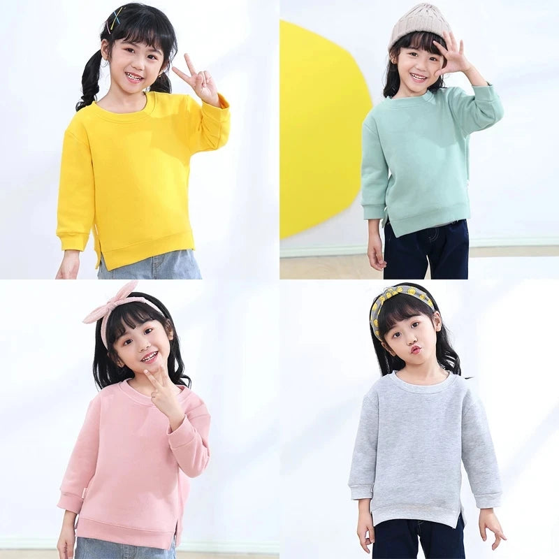 Fashion Kids Clothes Girls Sweatshirts Cotton Long Sleeve Kids Sweaters for Boys Spring Autumn Children Clothing 1-6 Years