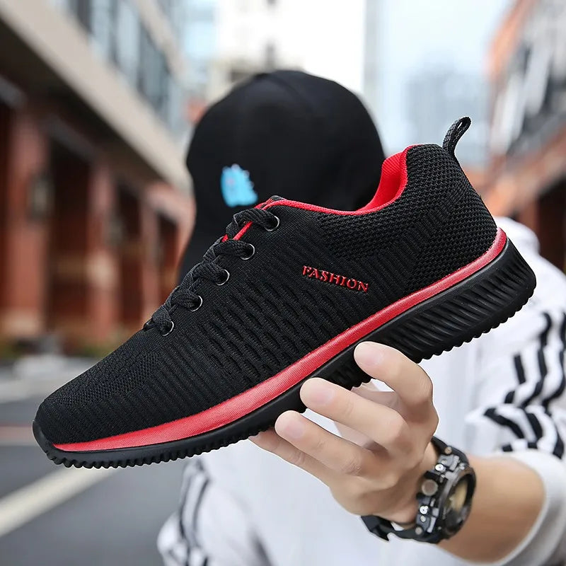 new men's lightweight running shoes casual shoes Breathable walking training shoes non-slip comfortable vulcanized men's