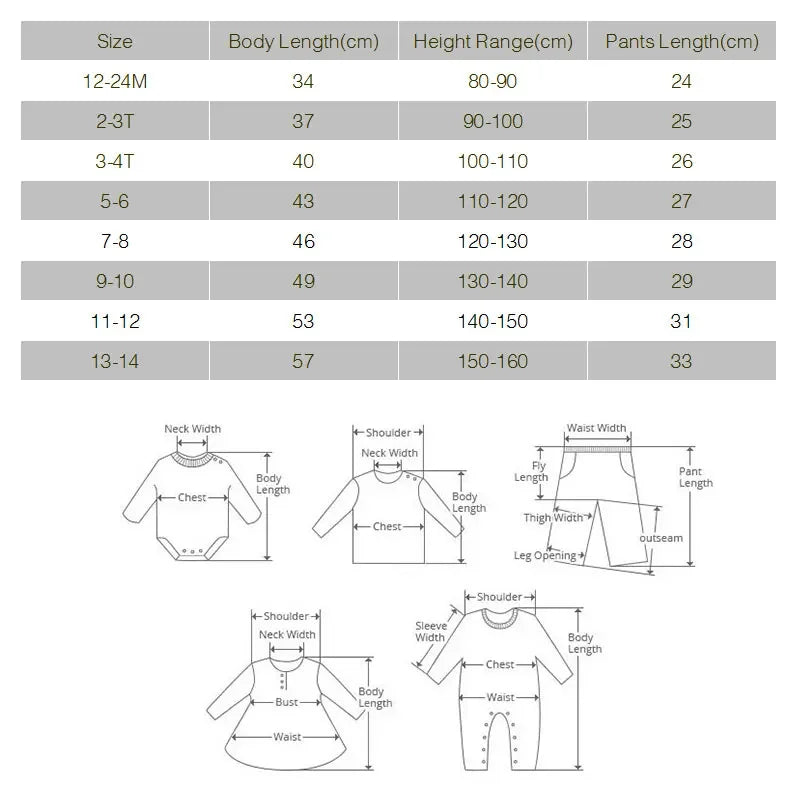 Fashion Kids Clothes Girl Outfit Set Solid Color Cotton Long Sleeve Tops Shorts Autumn Children Boys Clothing Sets 1-14 Years