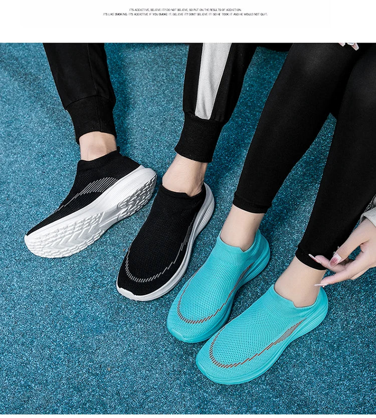 Men's and women's shoes Spring and autumn new breathable mesh shoes flat shoes light casual comfortable sneakers couple