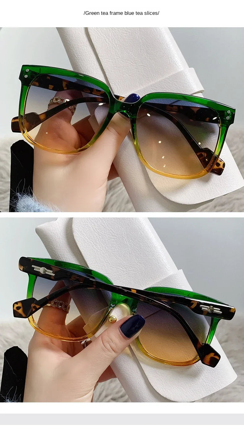 2024 Vintage Square Sunglasses Women Designer Luxury Sun Glasses for Men Classic UV400 Outdoor Ladies Eyeglasses Sunglasses Men