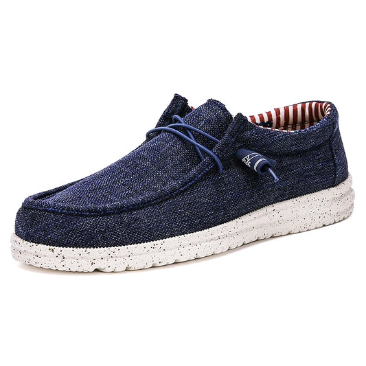 New men's large size canvas shoes flat comfortable casual shoes walking men shoes cover foot spring and autumn40-48