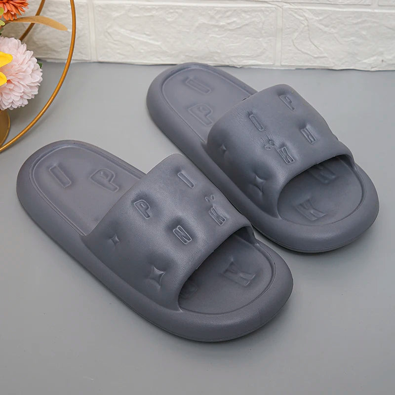 2024 Summer Soft Sole Cloud Slippers Women 2024 Summer Lightweight Platform Sandals Woman Non Slip Flat Indoor Slide House Shoes