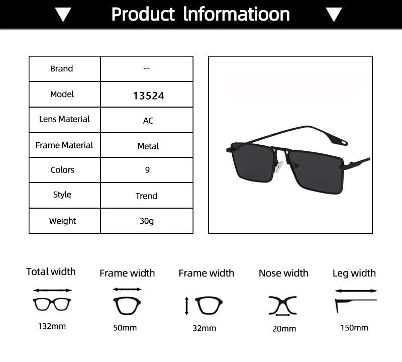 Vintage Narrow Small Sunglasses Women Luxury Brand Metal Frame Sun Glasses Rectangle Driving Eyeglasses Fishing Eyewear Men 2023