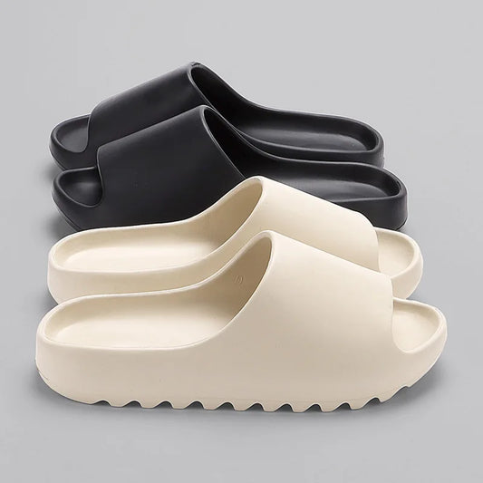 Women's Thick Platform Cloud Slippers Brand Design Soft Sole Outdoor Indoor Slide Woman 2024 Summer Eva Beach Sandals Flip Flops