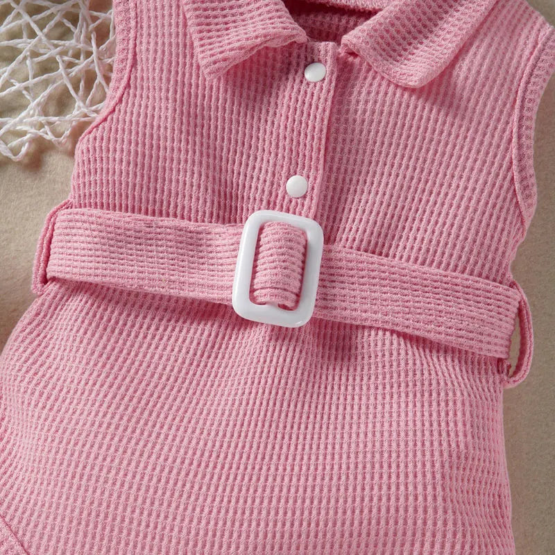 Fashion Solid Infant Clothes Girls Bodysuits Summer Newborn Baby Boy Clothes Sleeveless Baby Bodysuits 3-24 Months