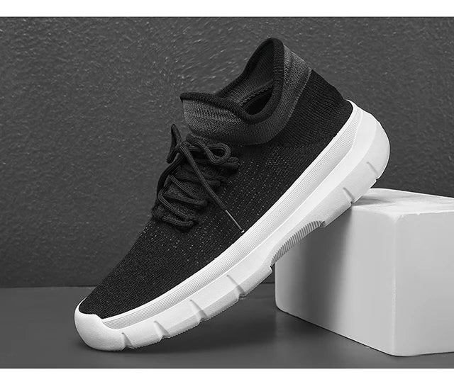 2024 new men's casual breathable sports shoes flat comfortable non-slip mesh surface walking vulcanized men's shoes