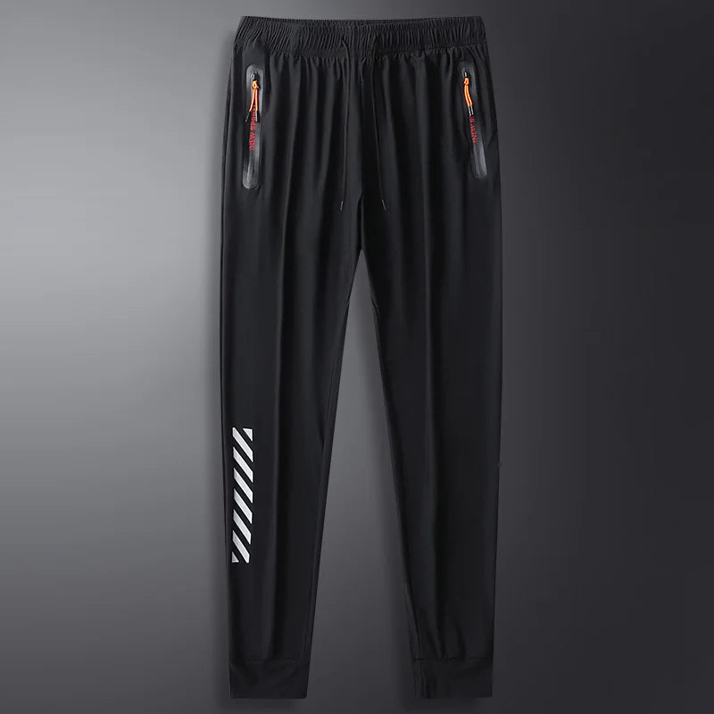 2023 Summer Men Casual Breathable Quick Dry Sport Pants Men Running Jogger Beach Gym Pant Man Stripe Trousers Male Plus Size 8XL