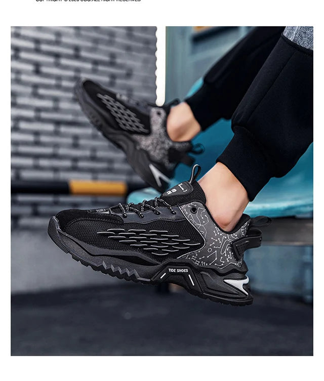 New men's 2024 running shoes mesh surface breathable outdoor sports shoes light casual shoes Spring and Autumn designer