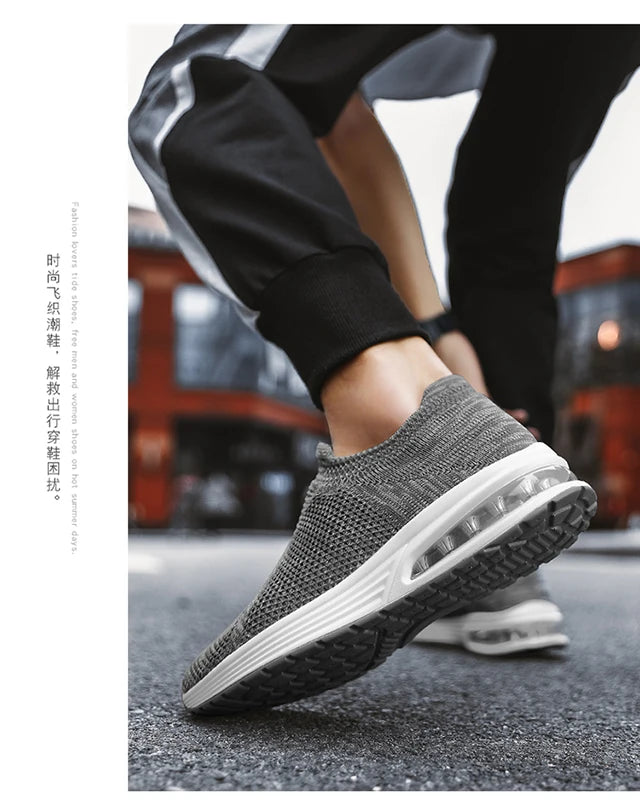 Men's and women's new spring and autumn breathable mesh casual sports shoes men's and women's shoes large size vulcanized shoes