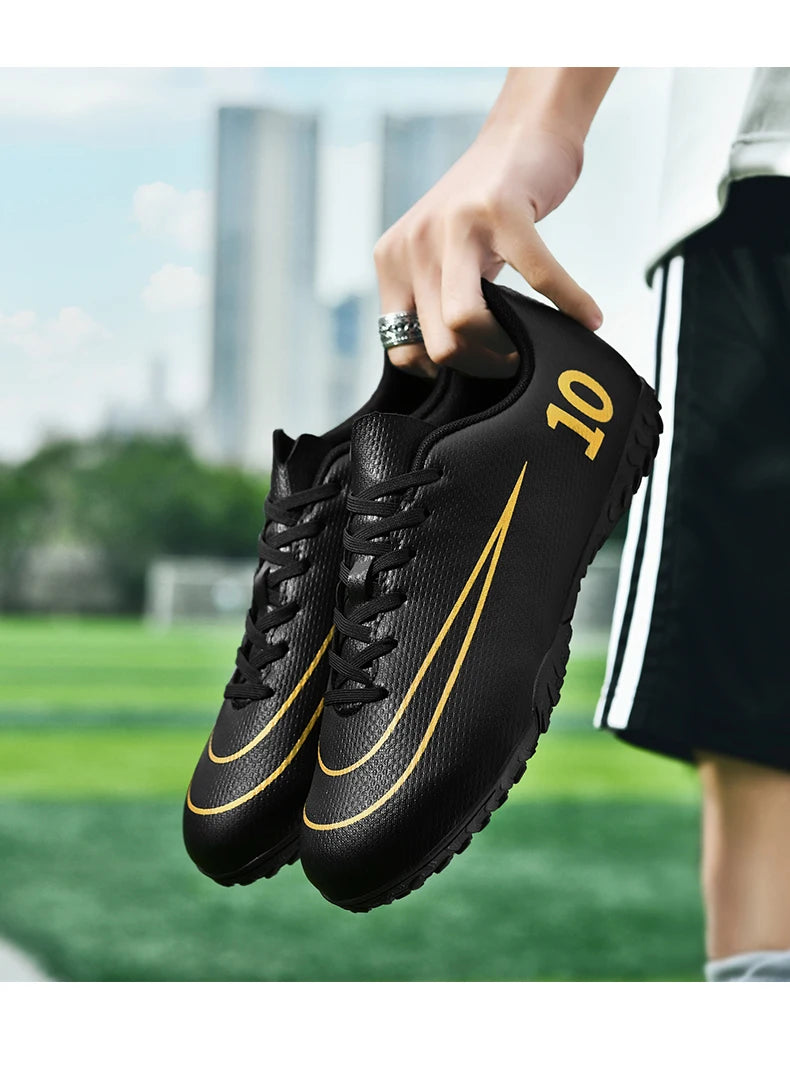 Men's and women's football shoes Non-slip training casual sports shoes youth outdoor breathable large size football shoes