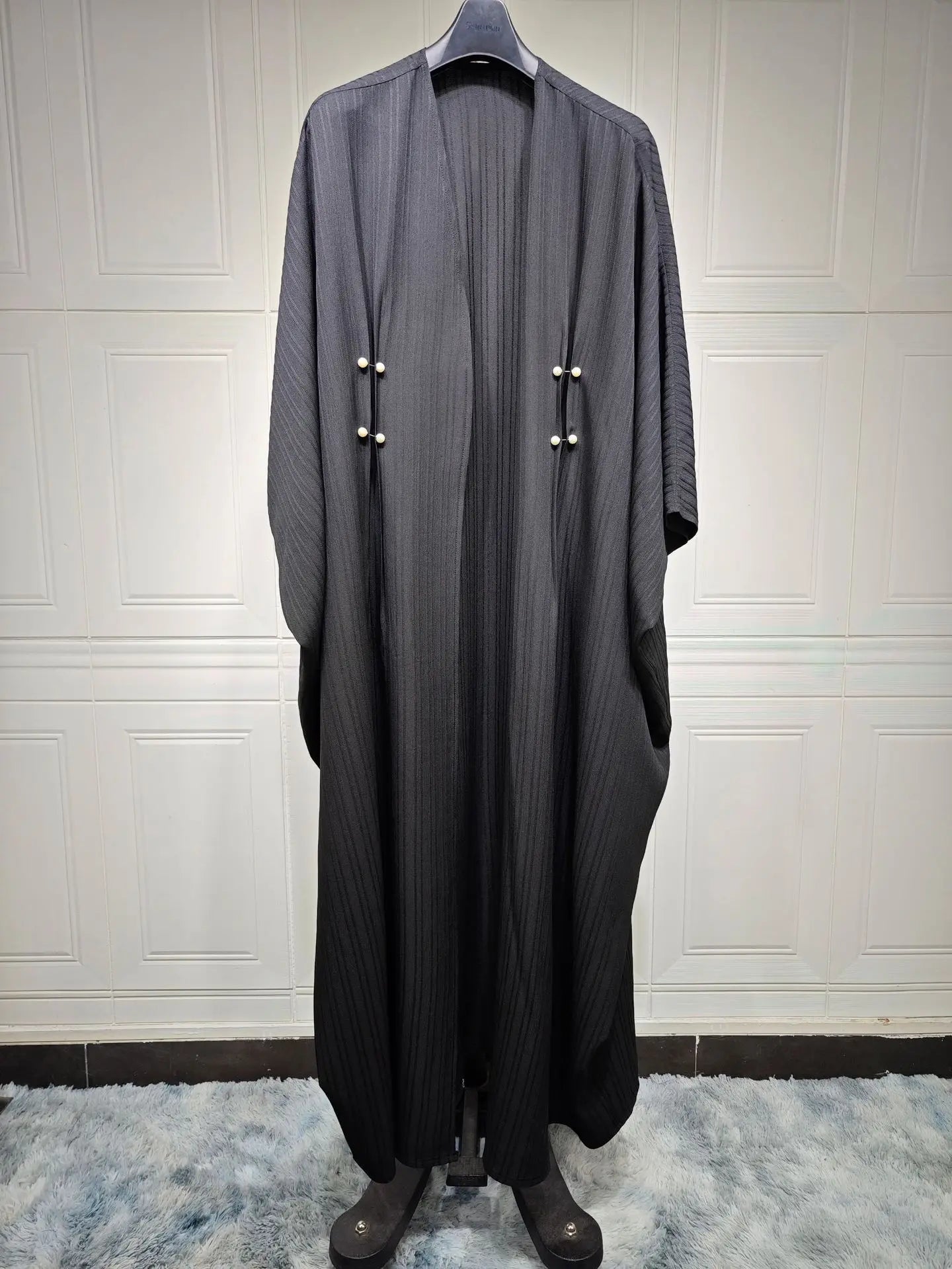 Open Front Abaya Long Sleeve Modest Muslim Out Kaftan Loose Maxi Length Dress ,Women Jilbabs Cardigan Coat Women's Clothing