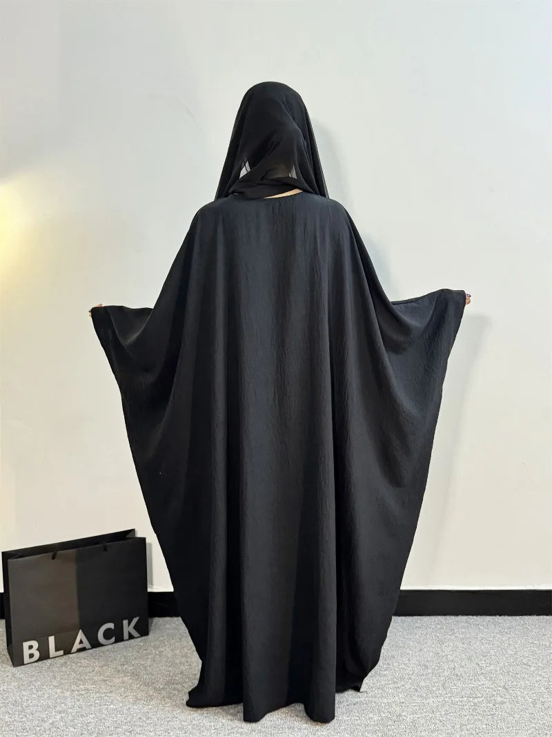 Muslim Abayas Loose Maxi Dresses Women Jilbabs Muslim Dress Full Sleeve O-neck Casual Solid Robe Islamic Ramadan Dresses