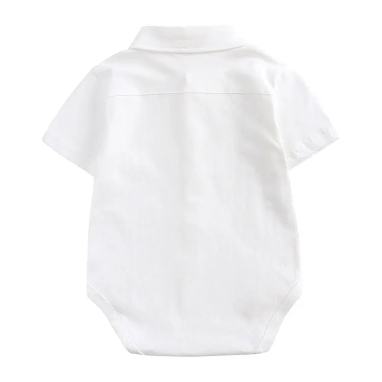 Preppy Style Newborn Baby Clothes Boys Bodysuit Cotton Short Sleeve Baby Girls Clothes Summer Baby Bodysuit 3-24 Months