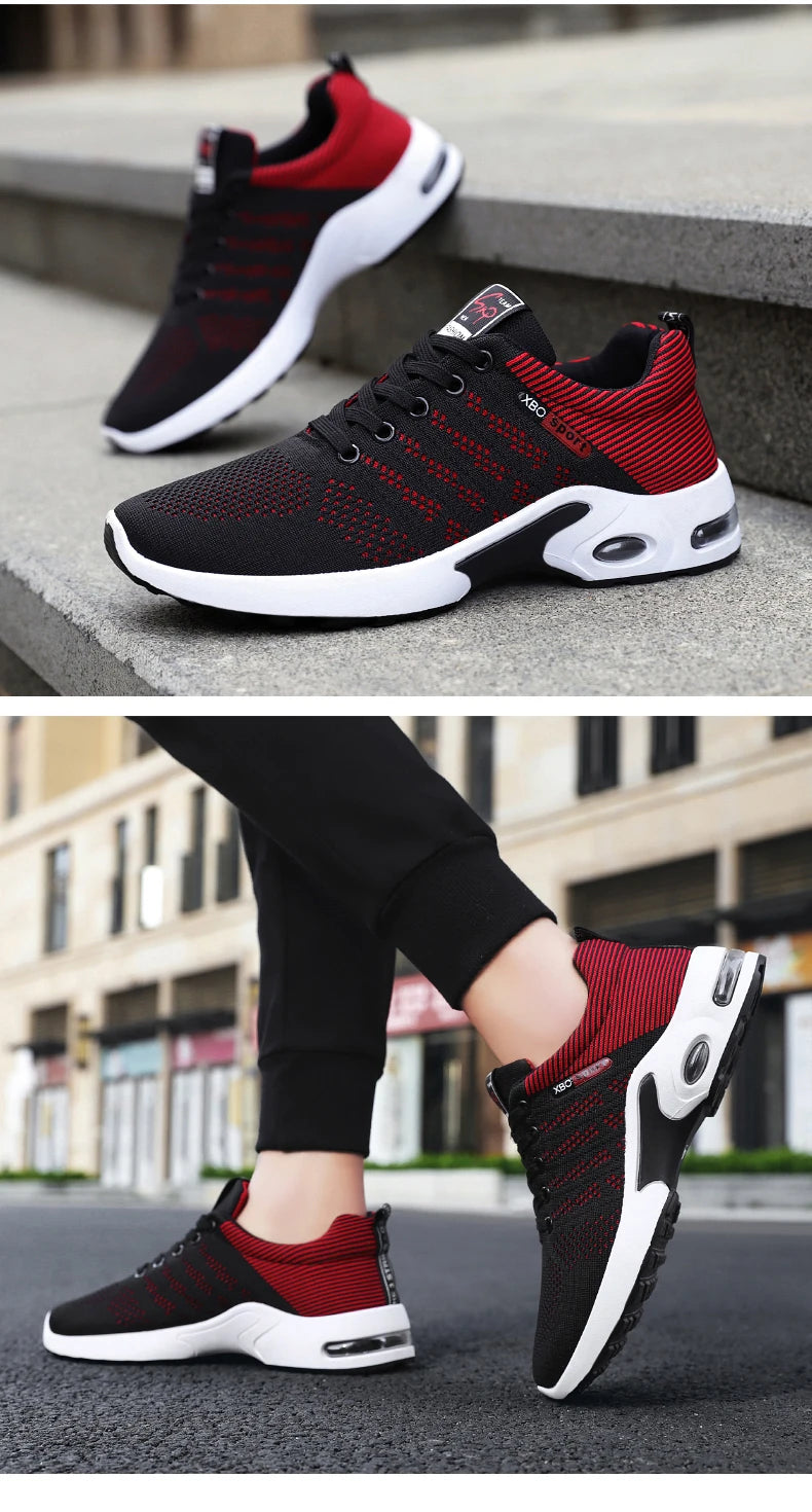 Men's running shoes Soft sole breathable mesh surface sports shoes non-slip wear-resistant running casual men's shoes