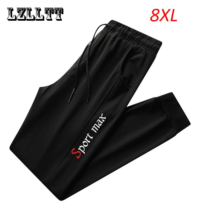 2023 Spring Autumn Men Casual Sweatpants Joggers Pants Mens Drawstring Sport Trousers Outer Outdoor Tracksuit Male Plus Size 8XL