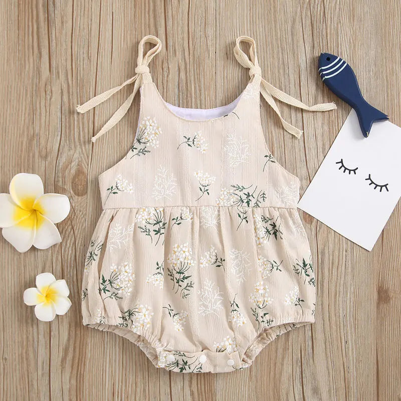 Fashion Print Newborn Clothes Girls Bodysuits Summer Baby Boys Clothes Cotton Sleeveless Infant Clothing Bodysuits 3-24 Months