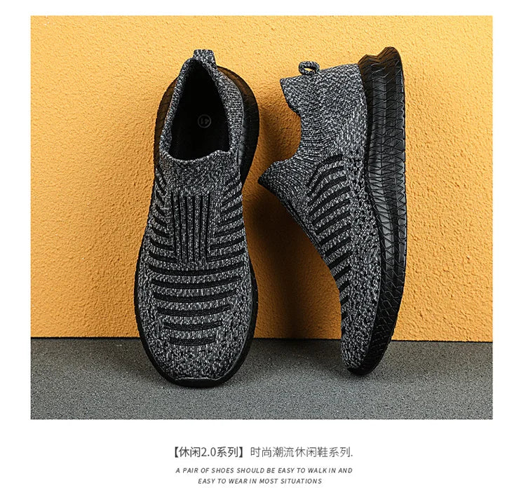 2024 new spring and autumn leisure fashion design lightweight breathable walking men's sports casual shoes fitness shoes