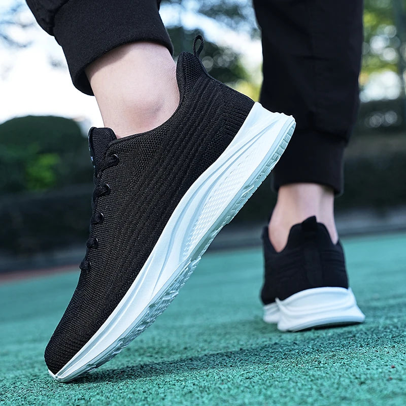 New large men's shoes mesh breathable platform shoes to increase the lightness of sports casual men's vulcanized loafers