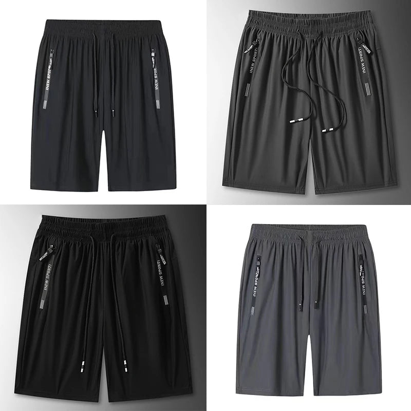 Summer Men Breathable Casual Shorts Mens Jogging Beach Quick Dry Cool Short Pants Man Fitness Sport Short Male Plus Size 7XL 8XL