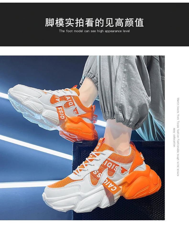 Men's designer casual sports running shoes comfortable men's shoes autumn mesh breathable walking shoes new trainer men