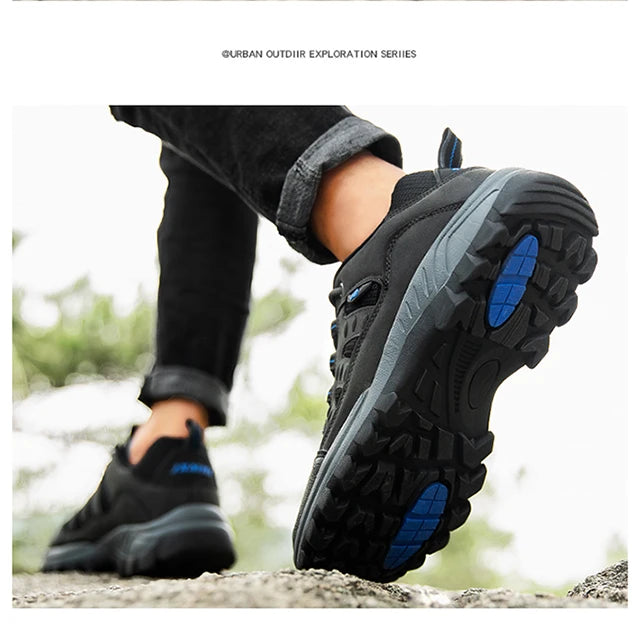 New men's and women's fashion casual cross-country running shoes non-slip wear breathable climbing sports shoes