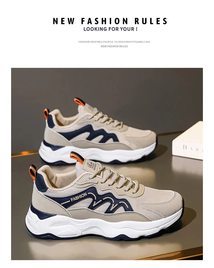 2024 New men's sneakers Comfortable casual men's shoes light breathable walking and running designer Spring and Autumn