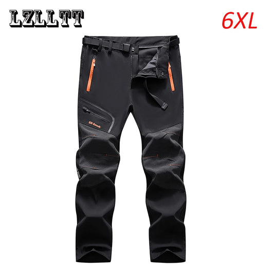 Spring Autumn Men Waterproof Tactical Combat Pants Trousers Mens Casual Cargo Pants Outdoor Hiking Sport Trousers Large Size 6XL