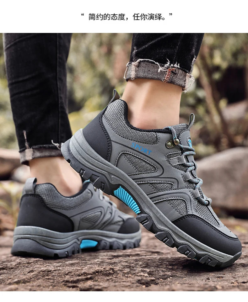 Men's running casual sneakers new mountaineering comfort men's shoes classic walking fitness shoes 2024 trainer men