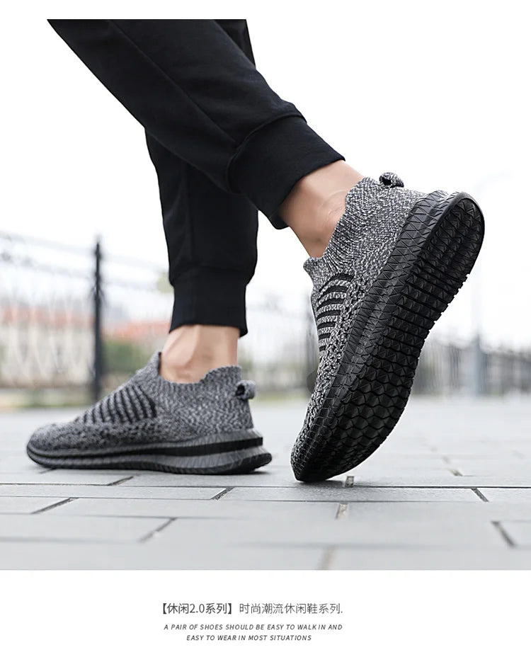 2024 new spring and autumn leisure fashion design lightweight breathable walking men's sports casual shoes fitness shoes