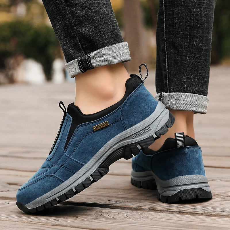 Men's hiking shoes non-slip low-top outdoor leisure sports shoes walking middle-aged and elderly walking shoes large size