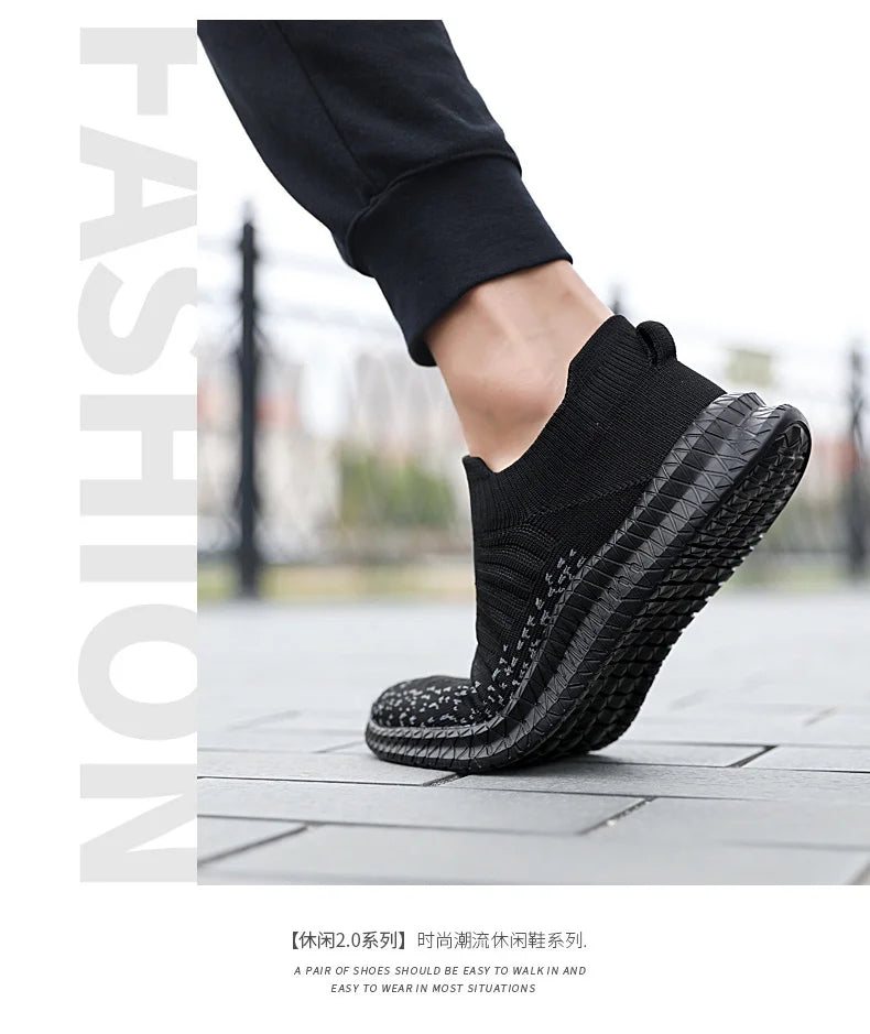 Men's sports casual shoes breathable large size comfortable fashion spring and autumn walking fitness men's shoes light