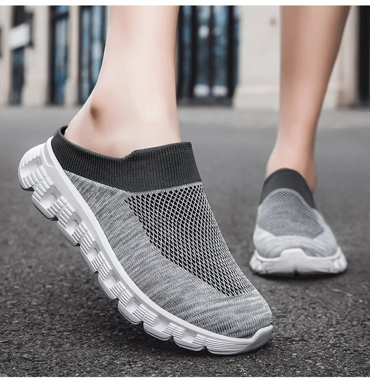 New spring and autumn breathable lightweight comfortable men's and women's casual sports shoes fashion couple plus size loafers