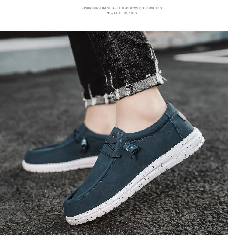 New men's shoes Spring and autumn large size leisure sports shoes low top non-slip comfortable lightweight running loafers men