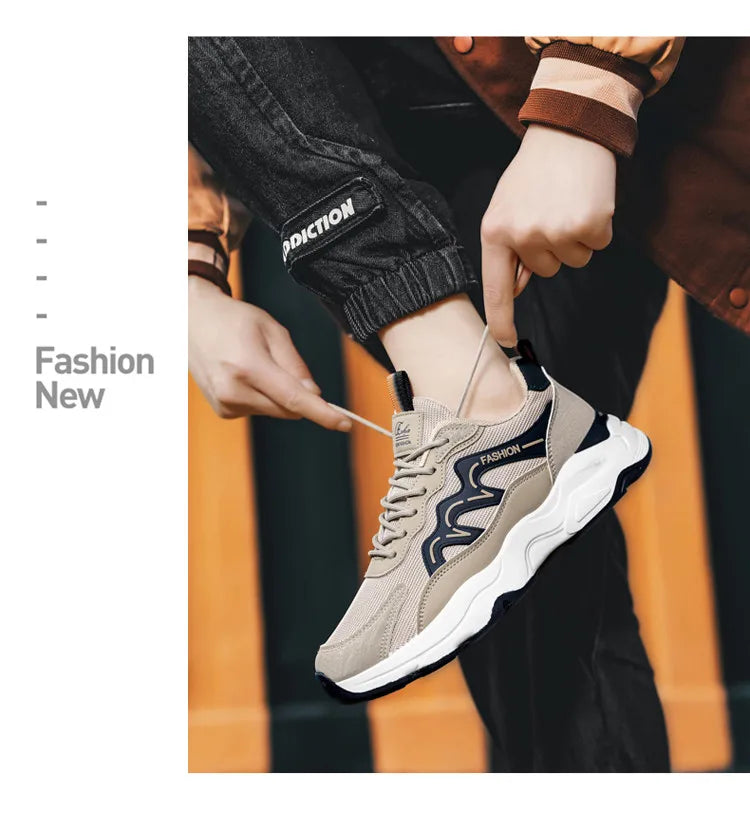 2024 New men's sneakers Comfortable casual men's shoes light breathable walking and running designer Spring and Autumn