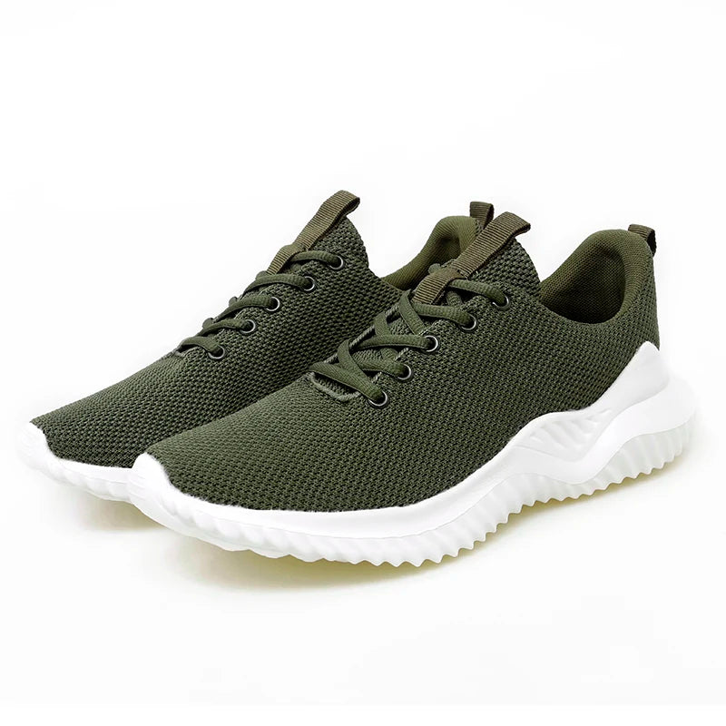 New large size men's shoes mesh surface breathable fashion thick sole sneakers loafers casual sports mens shoes vulcanized shoes