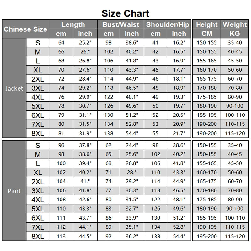 2023 Spring Autumn Men Breathable Casual Sport Suits Tracksuits Sweatsuit Mens Jogger Gym Sportswear Sets Male Plus Size 7XL 8XL