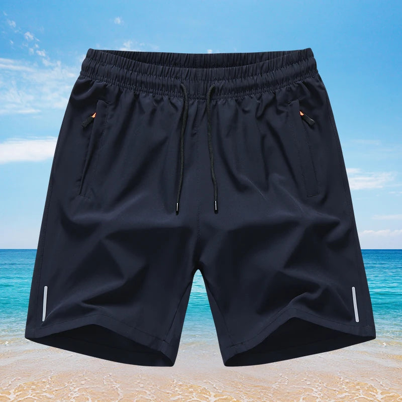 Summer Men Breathable Sport Running Shorts Mens Jogging Gym Beach Shorts Man Quick Dry Fitness Sportswear Bottoms Plus Size 8XL