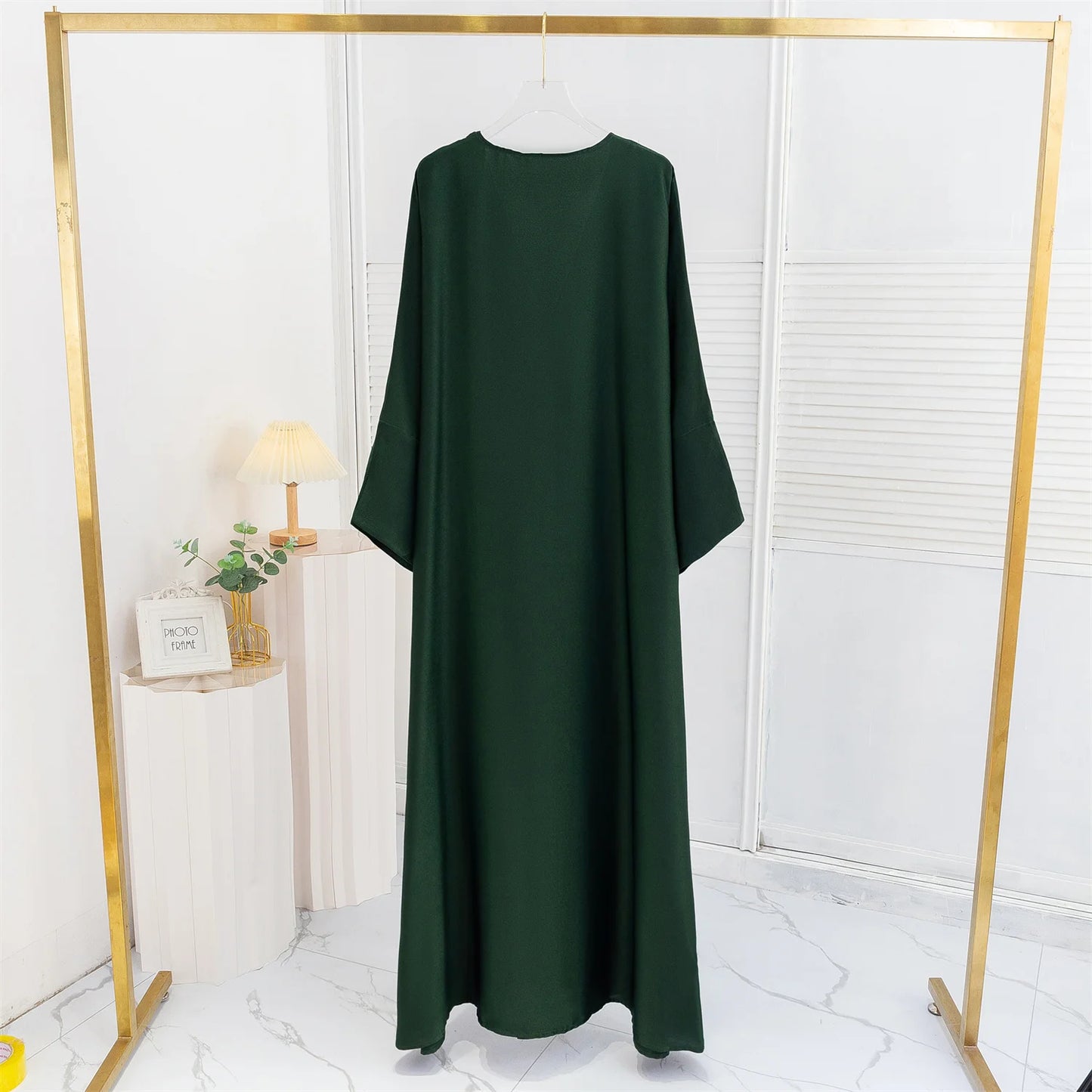 Open Front Abaya Long Sleeve Ramadan Maxi Length Dress, Women's clothing, Muslim Cardigan Abayas Out kaftans Women Jilbabs