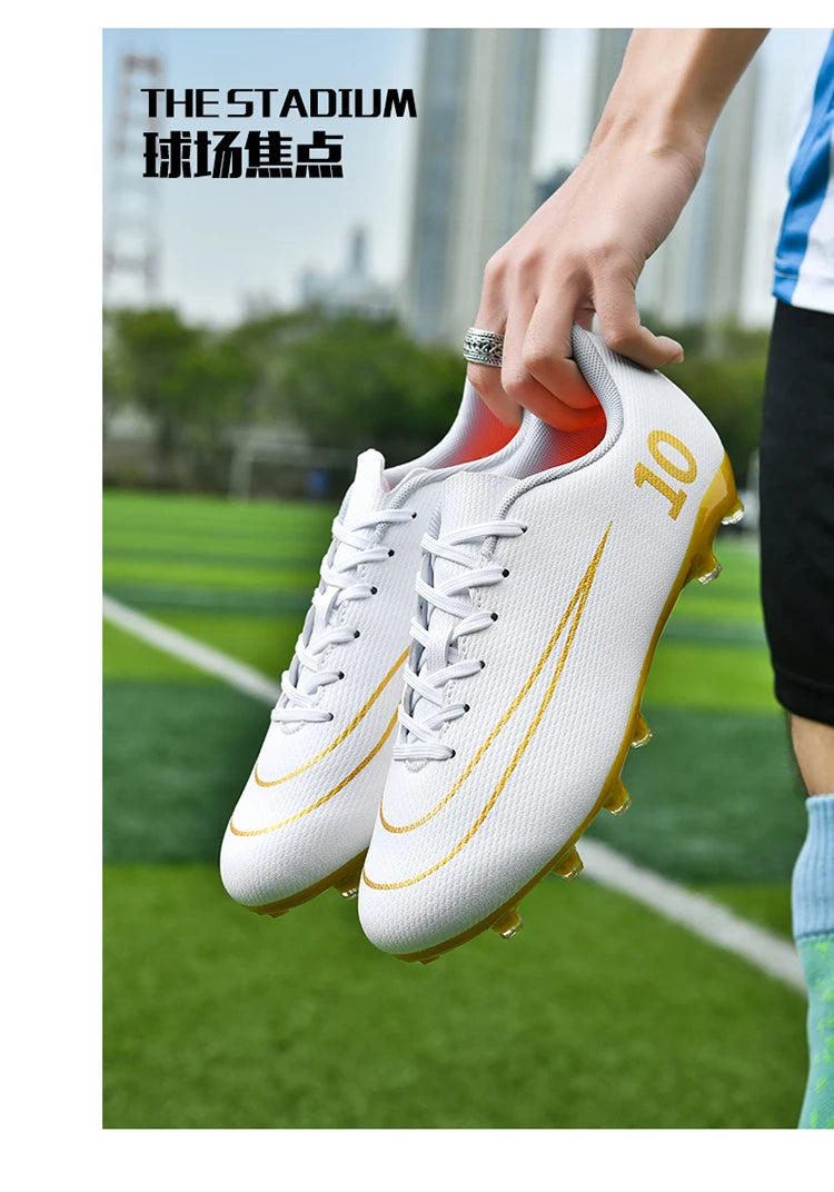 Men's and women's football shoes Non-slip training casual sports shoes youth outdoor breathable large size football shoes