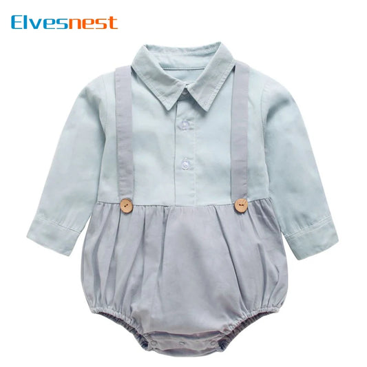 Fashion Newborn Clothes Boys Bodysuits Cotton Long Sleeve Baby Boy Clothes Spring Autumn Infant Clothing 1-3 Years