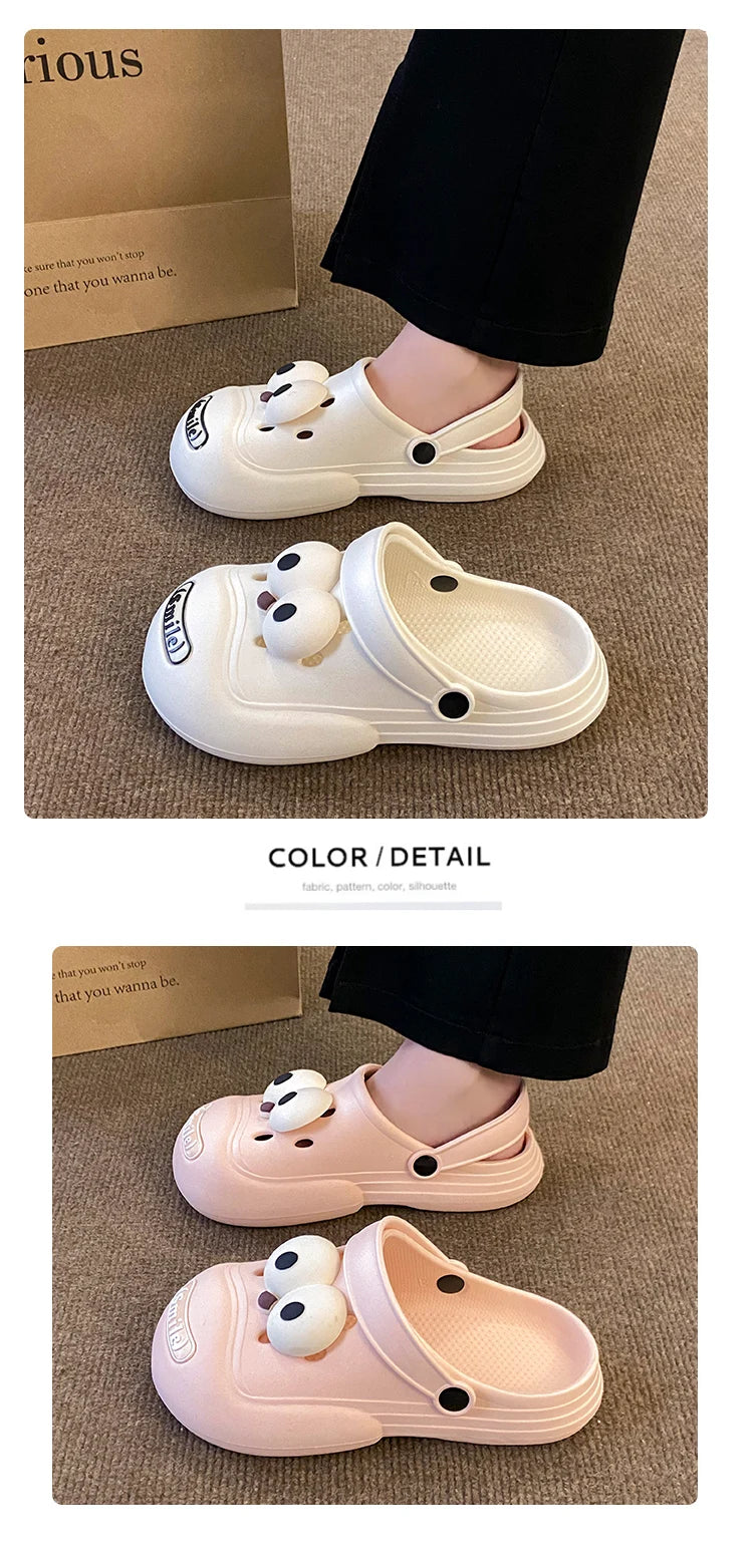 Women's casual and casual sandals for summer wear. 2024 new internet famous thick soled outdoor beach shoes, anti slip wrapped h