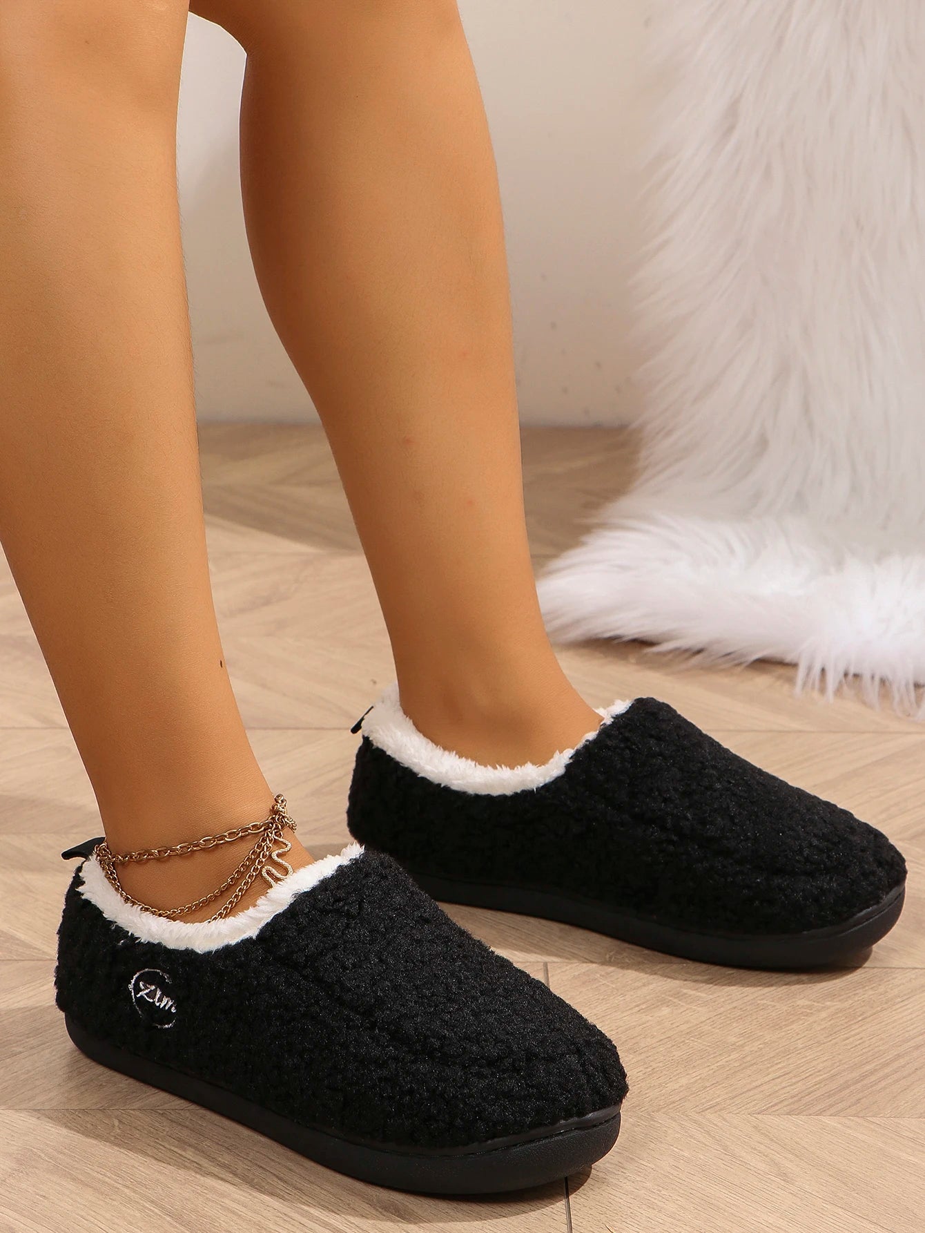 Women's new warm cotton shoes, comfortable and cute lazy shoes, cute short boots