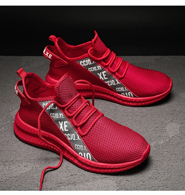 Men's shoes Breathable non-slip fashion sports shoes casual outdoor walking flat comfortable men plus size new39-46